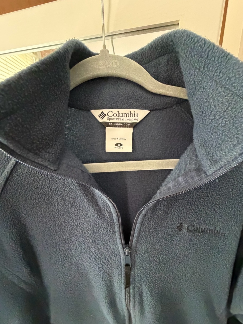 Columbia Women’s Navy Full-Zip Fleece Jacket, NWOT, S - Picture 2 of 8